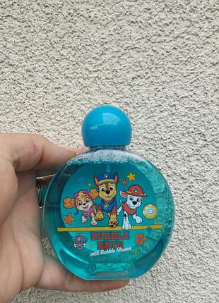 Піна для ванни paw patrol 200 мл з бульбашками – дитяча піна з паличкою для гри