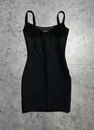 Mugler x h&m сукня корсетна