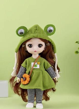 Лялька bjd 16 см шарнірна з одягом!