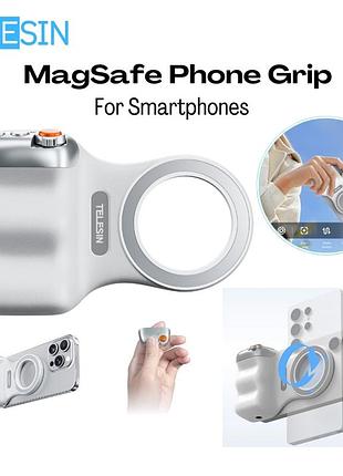 Магнітний тримач telesin p1-mp-10 magsafe з bluetooth-комплексом для фото відео кріплення iphone samsung xiaom