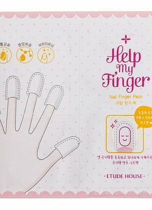 Маска для ногтей и кожи etude house help my finger nail finger pack