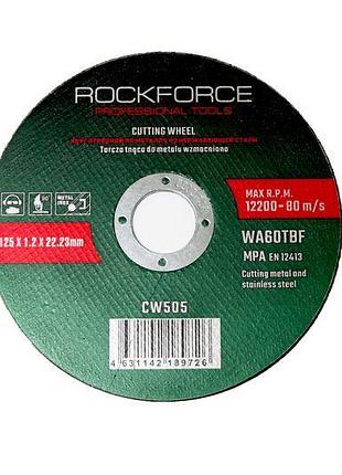 Круг відрізний по металу 115x3.2x22.23мм rockforce rf-cw104