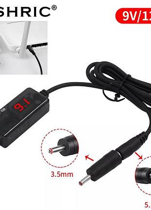 Кабель usb 5v-dc 9v-12v підвищувальний роутера оптоволоконний термінал лампи проєктора заряджання через повербанк