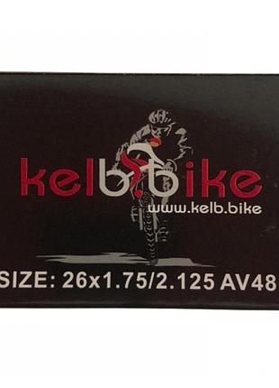 Велосипедна камера kelb.bike 26", бутилова, av48 довгий ніпель (авто)