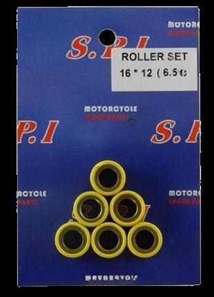 Ролики вариатора suzuki address 16×12 мм, 6.5 г spi (тайвань)