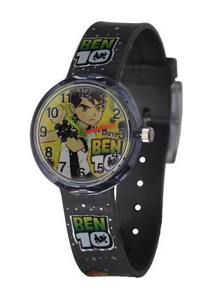 Часы детские наручные для мальчика ben10 желтый