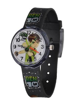 Часы детские наручные для мальчика ben10 белый
