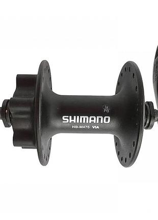 Втулка hb-m475 shimano передня під дискове гальмо з ексцентриком