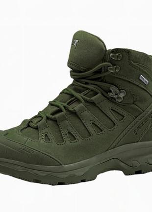 Тактичні демисезонні черевики gore-tex висота 19 см олива