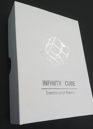 Нескінченний кубик resteq, антистрес infinity cube 38 мм. іграшка-антистрес з алюмінієвого сплаву for home 4