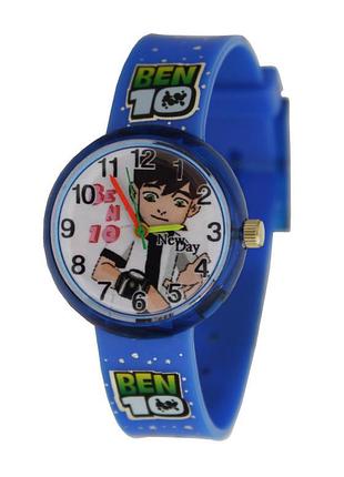 Часы детские наручные для мальчика ben10 бело-розовый