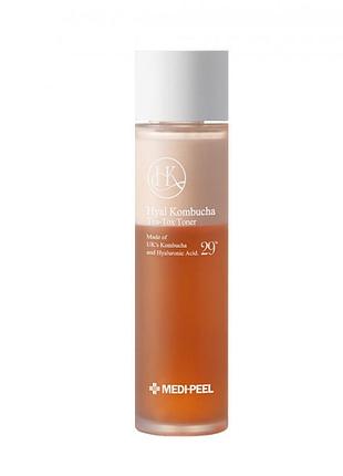 Зволожувальний тонер із комбучем medi-peel hyal kombucha tea-tox toner