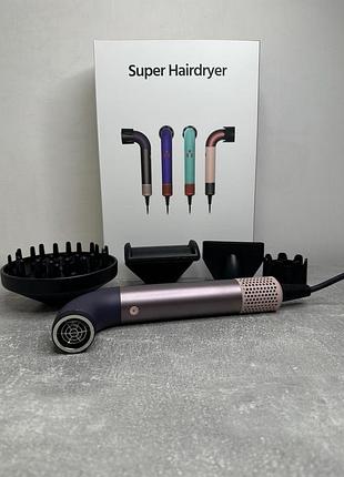 Фен для волосся hd18 supersonic r professional hair dryer curly+coily jasper plum