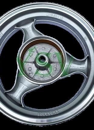 Диск задній 13" × 3.50 з барабаном для скутера та мопеда — посилений металевий обід
