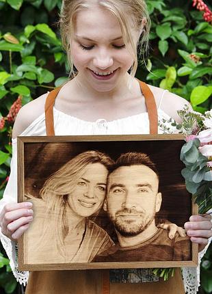 Фотоальбом на дереве. подарок на 14 февраля девушке