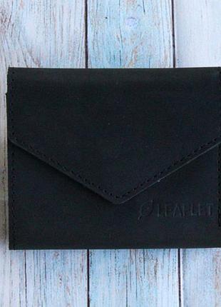 Кошелек женский "leaflet", натуральная кожа "crazy horse" c rfid защитой + подарок!