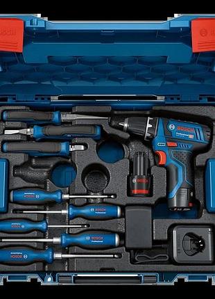 Bosch professional (060186810r) набір ручних інструментів з шуруповертом