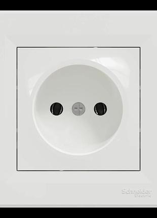 Schneider electric asfora eph3000121 розетка одинарна без заземлення