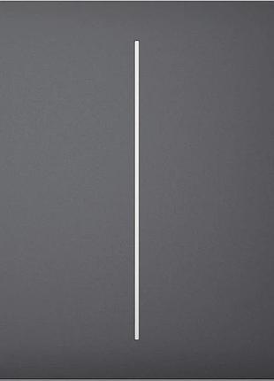Ajax solobutton (2-gang) [55] graphite кнопка кнопка двоклавішного вимикача