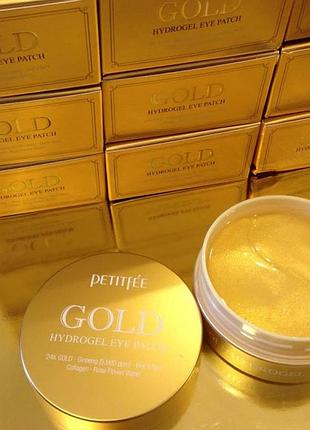 Патчи под глаза petitfee gold hydrogel eye patch 3