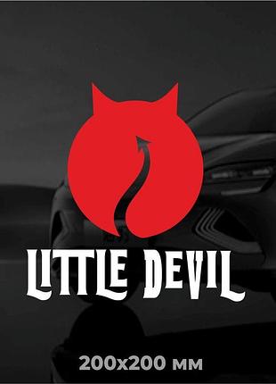 Вінілова наліпка на авто little devil (маленьке чортеня) 20х20 см
