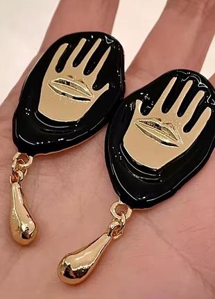Елегантні сережки в стилі schiaparelli, скіапареллі