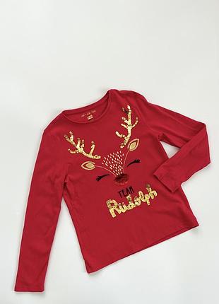 🦌 новорічний лонгслів «team rudolph» від f&f