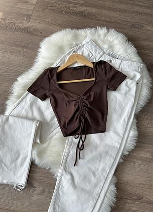 Топ в рубчик zara, розмір s