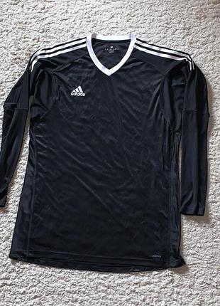 Чоловічий лонгслів adidas чорний оригінал