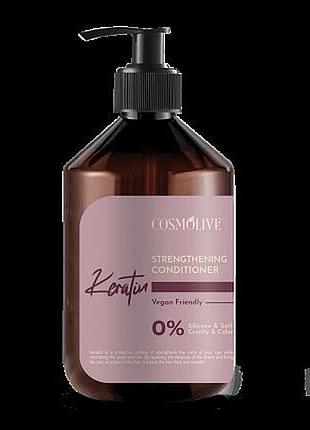 Кондиционер безсульфатный cosmolive keratin, 500 мл (liv911215)