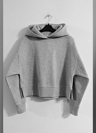 Укорочене худі з капюшоном zara