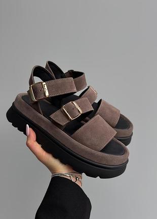Босоножки замшевые на платформе р. 37 - 40