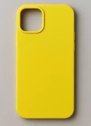 Чохол silicone case iphone 13/14 (yellow) м00237