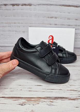 25-30р кроссовки кеды унисекс черные для девочки мальчика apawwa rc13 black
