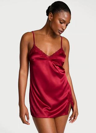 Сатинова нічна сорочка victoria’s secret xs, xl