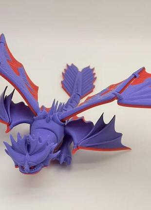 Фигурка крылатого дракона 3d печать 2
