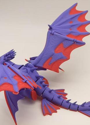 Фигурка крылатого дракона 3d печать 5