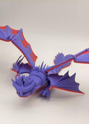 Фигурка крылатого дракона 3d печать 7