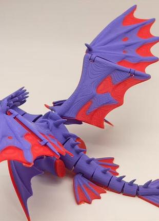Фигурка крылатого дракона 3d печать 10