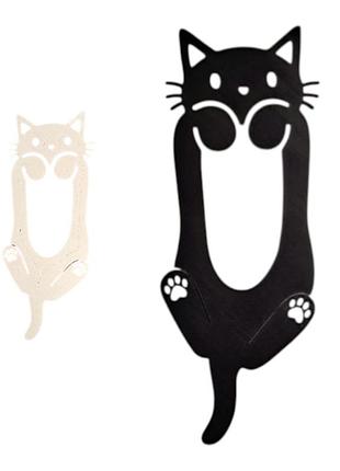Закладка котик для книг оригинальная cute cat bookmark 3d печать
