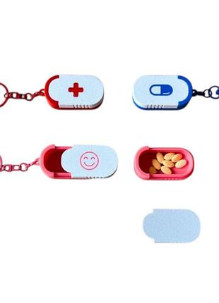Мини коробка для таблеток с выдвижной крышкой легкая и компактная pocket mini sliding lid pill 3d печать