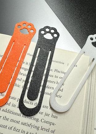 Закладка лапка кота для книг оригінальний дизайн bookmark 3d друк