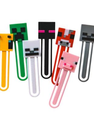 Коллекция закладок для книг в стиле minecraft minecraft bookmark collection 3d печать