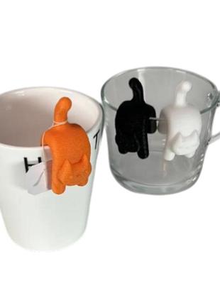 Тримач для чайних пакетиків у формі кота cat shaped tea bag 3d друк
