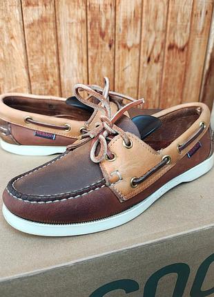 Sebago deckshoes made in usa жіночі мокасини лофери розмір 37 23 см топсайдери оригінал натуральна шкіра