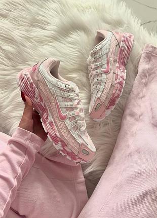 Стильные женские кроссовки nike p-6000 custom pink