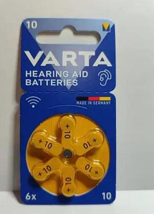 Батарейка varta za10 1*6