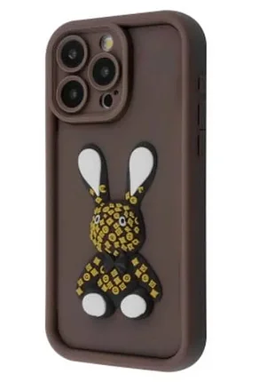 Чохол pretty things case iphone 12 pro (brown/rabbit) м00254