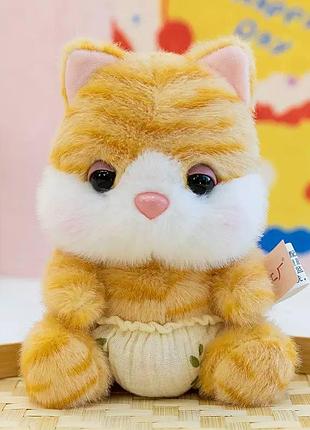 М'яка іграшка котик рудий 22см