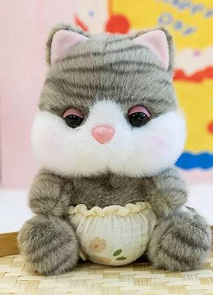 М'яка іграшка котик сірий 22см